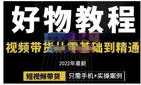 锅锅老师好物分享课程：短视频带货从零基础到精通，只需手机+实操-问小徐资源库