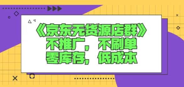 诺思星商学院京东无货源店群课：不推广，不刷单，零库存，低成本-问小徐资源库