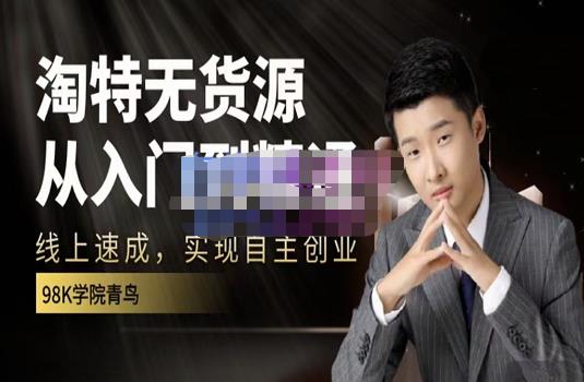 98k学院的淘特无货源线上速成课，从入门到精通，让你最小投入，最高回报-问小徐资源库
