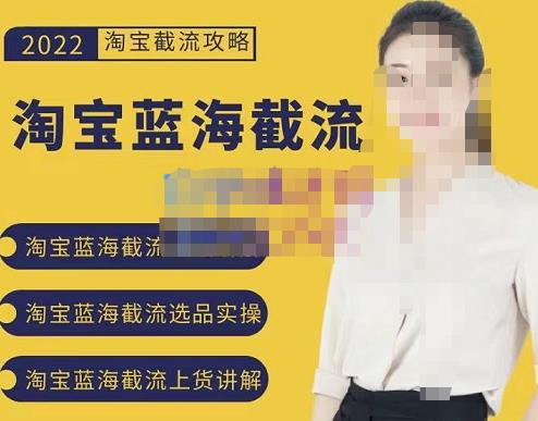 2022淘宝蓝海截流攻略，淘宝蓝海截流选品上货实操讲解-问小徐资源库