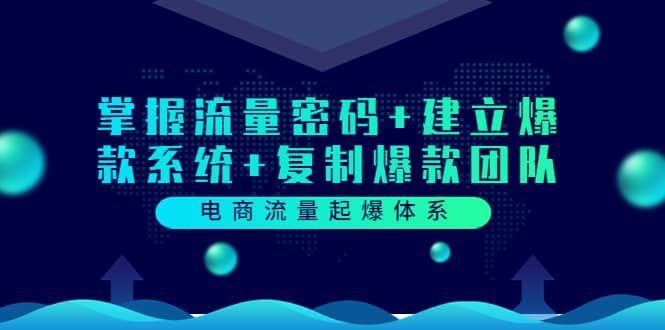 电商流量起爆体系：掌握流量密码+建立爆款系统+复制爆款团队（价值599）-问小徐资源库