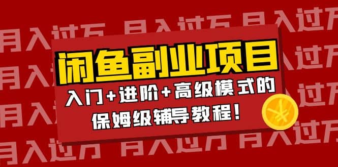 月入过万闲鱼副业项目：入门+进阶+高级模式的保姆级辅导教程-问小徐资源库