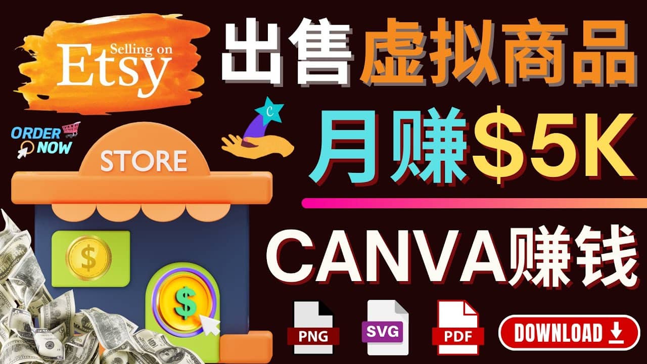 通过Etsy出售Canva模板，操作简单，收益高，月赚5000美元-问小徐资源库