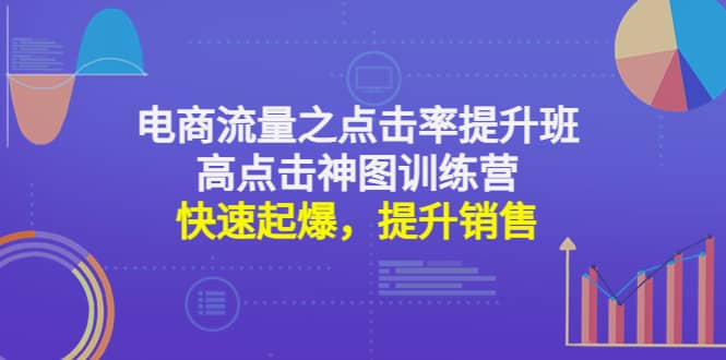 电商流量之点击率提升班+高点击神图训练营：快速起爆，提升销售-问小徐资源库