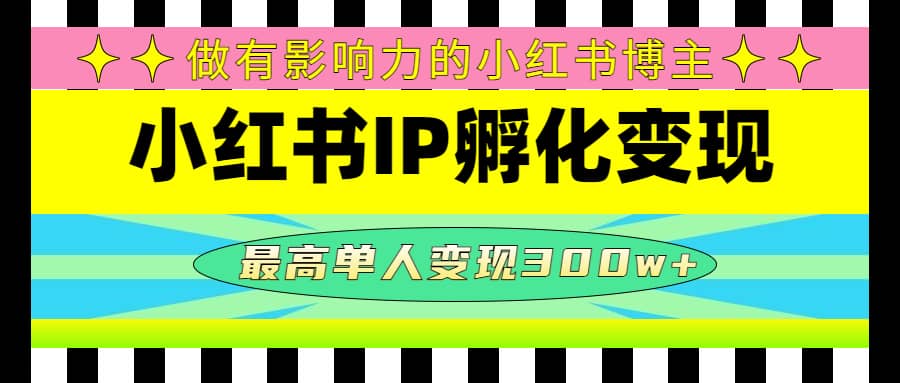 某收费培训-小红书IP孵化变现：做有影响力的小红书博主-问小徐资源库