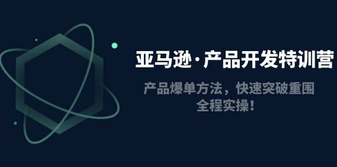 亚马逊·产品开发特训营：产品爆单方法，快速突破重围，全程实操-问小徐资源库