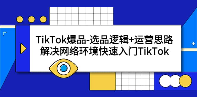 TikTok爆品-选品逻辑+运营思路：解决网络环境快速入门TikTok-问小徐资源库