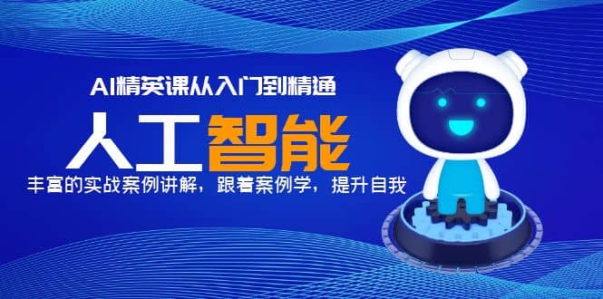 AI精英课从入门到精通，丰富的实战案例讲解，跟着案例学，提升自我-问小徐资源库