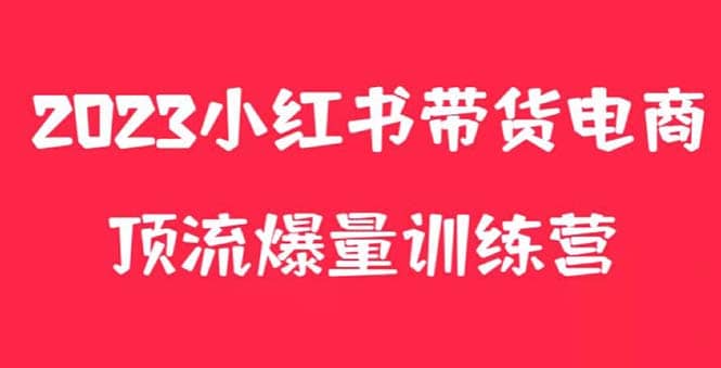 小红书电商爆量训练营，月入3W+！可复制的独家养生花茶系列玩法-问小徐资源库