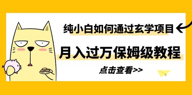 纯小白如何通过玄学项目月入过万保姆级教程-问小徐资源库