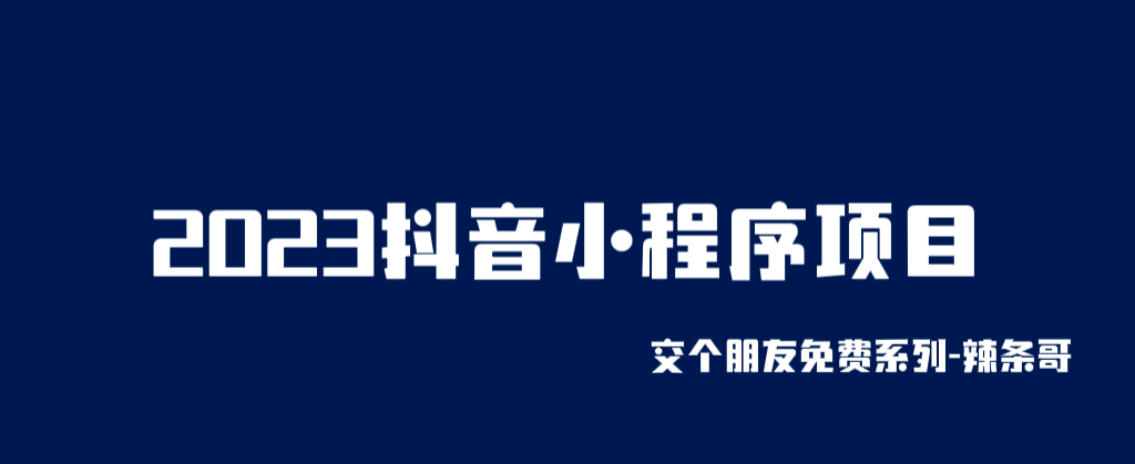 2023抖音小程序项目，变现逻辑非常很简单，当天变现，次日提现-问小徐资源库