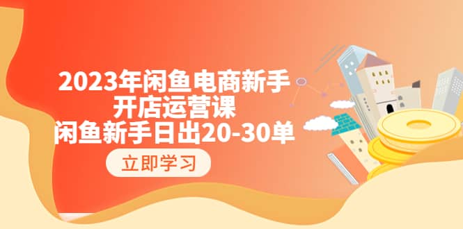 2023年闲鱼电商新手开店运营课：闲鱼新手日出20-30单（18节-实战干货）-问小徐资源库