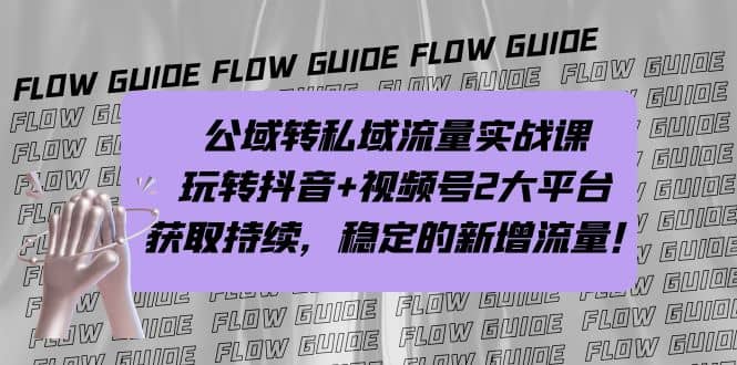 公域转私域流量实战课，玩转抖音+视频号2大平台，获取持续，稳定的新增流量-问小徐资源库