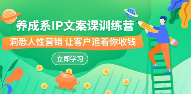 养成系-IP文案课训练营，文案心法的天花板 洞悉人性营销 让客户追着你收钱-问小徐资源库