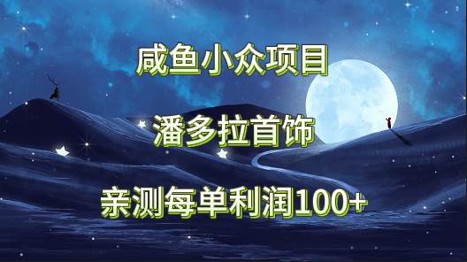 咸鱼小众项目，潘多拉首饰，亲测每单利润100+-问小徐资源库