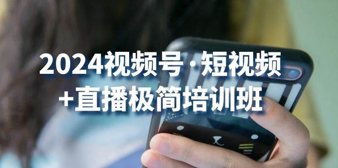 2024视频号短视频+直播极简培训班：抓住视频号风口，流量红利-问小徐资源库