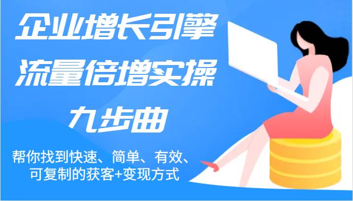 企业增长引擎流量倍增实操九步曲，帮你找到快速、简单、有效、可复制的获客+变现方式-问小徐资源库