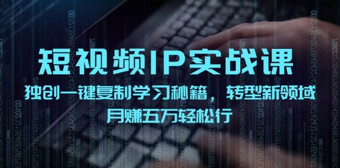 短视频IP实战课，独创一键复制学习秘籍，转战新领域，月赚五万轻松行-问小徐资源库