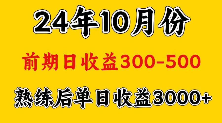 高手是怎么赚钱的.前期日收益500+熟练后日收益3000左右-问小徐资源库