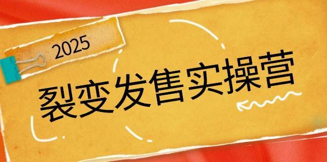 裂变发售实操营，全景解析裂变逻辑，打造动销新玩法，助力私域流量引爆-问小徐资源库