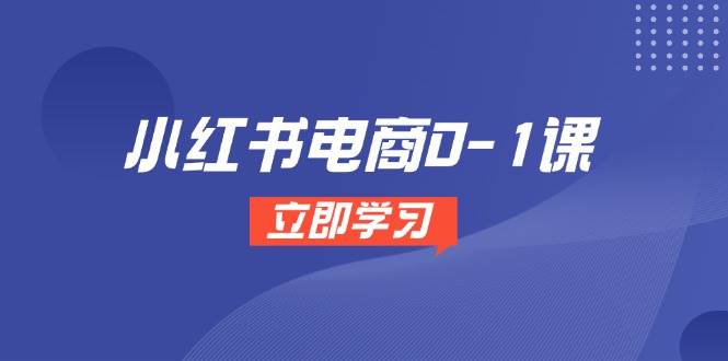 小红书电商0-1课，开店选品全流程，多平台素材处理与爆款笔记制作-问小徐资源库