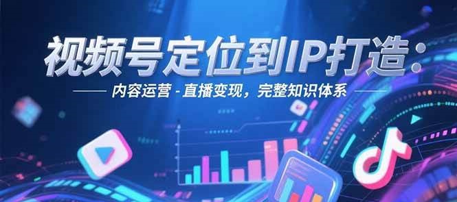 视频号定位到IP打造：账号搭建-内容运营-直播变现，完整知识体系-问小徐资源库