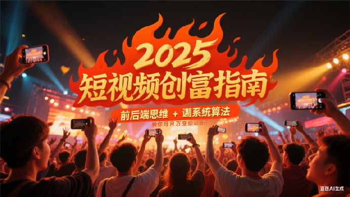 2025短视频创富指南，前后端思维 + 系统算法，教你月入过万变现路径-问小徐资源库