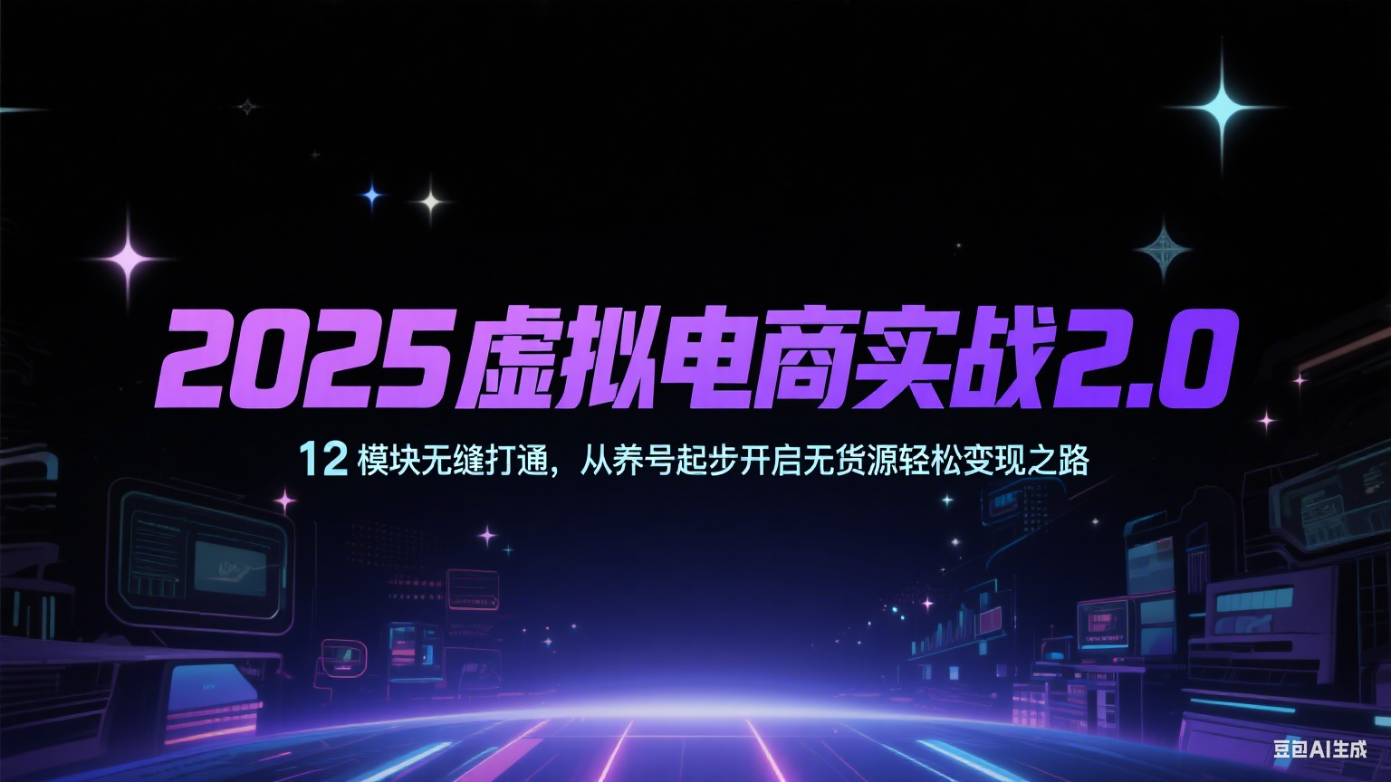 2025虚拟电商实战2.0，12模块无缝打通，从养号起步开启无货源轻松变现之路-问小徐资源库