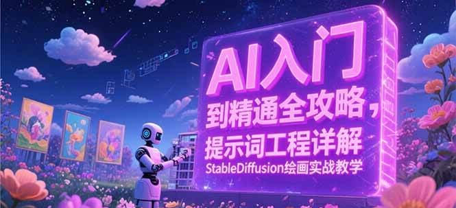 AI入门到精通全攻略，提示词工程详解，StableDiffusion绘画实战教学-问小徐资源库