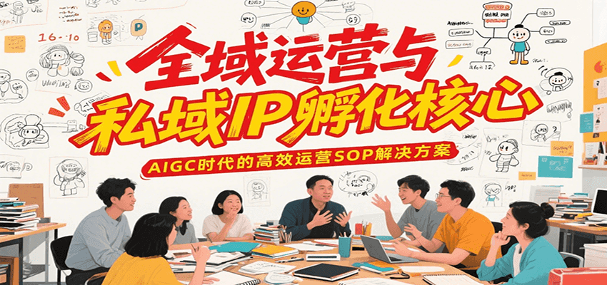 全域运营与私域IP孵化核心，AIGC时代的高效运营SOP解决方案-问小徐资源库