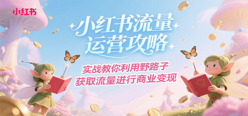 小红书流量运营攻略，实战教你利用野路子获取流量进行商业变现-问小徐资源库