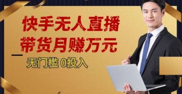 2023蓝海项目，快手无人直播，单号月入5000起步【揭秘】-问小徐资源库