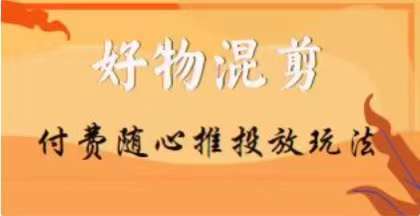 【万三】好物混剪付费随心推投放玩法，随心投放小课抖音教程-问小徐资源库