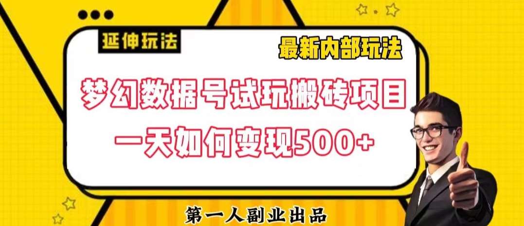 数据号回归玩法游戏试玩搬砖项目再创日入500+【揭秘】-问小徐资源库