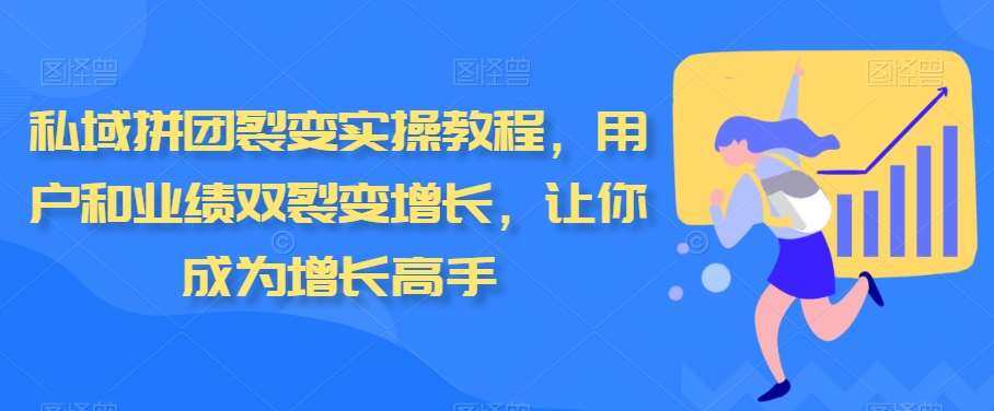 私域拼团裂变实操教程，用户和业绩双裂变增长，让你成为增长高手-问小徐资源库