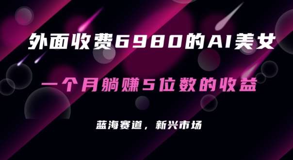 外面收费6980的AI美女项目！每月躺赚5位数收益（教程+素材+工具）【揭秘】-问小徐资源库