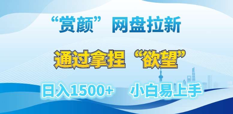 “赏颜”网盘拉新赛道，通过拿捏“欲望”日入1500+，小白易上手【揭秘】-问小徐资源库