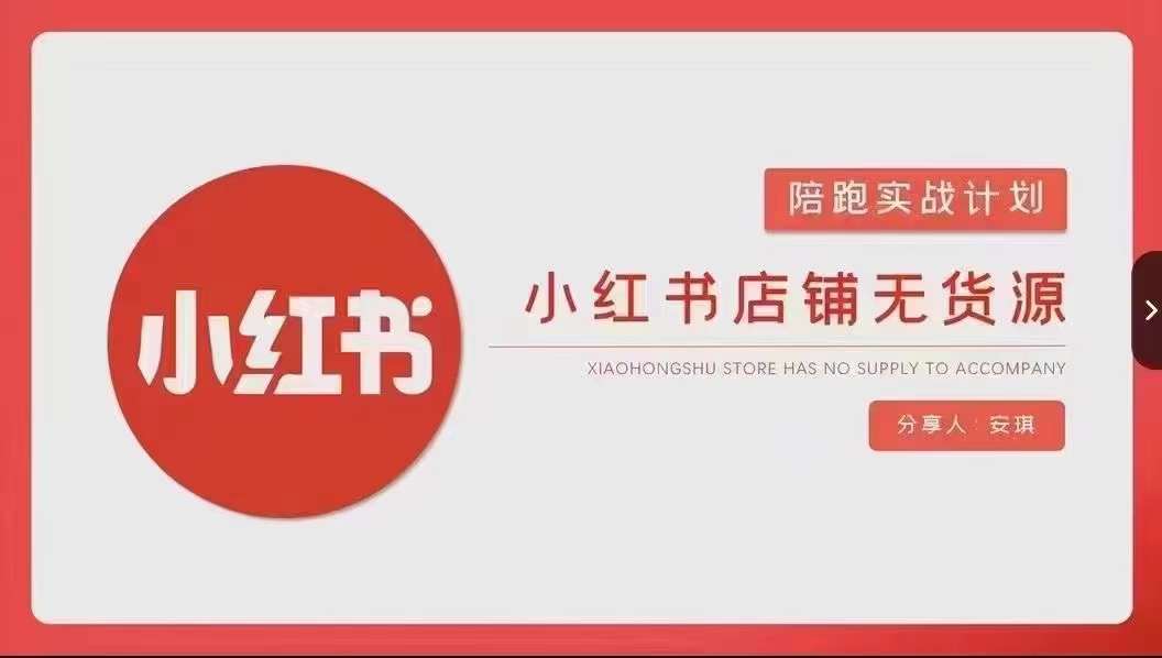 安琪-小红书店铺无货源实战，开店到售后全流程操作-问小徐资源库