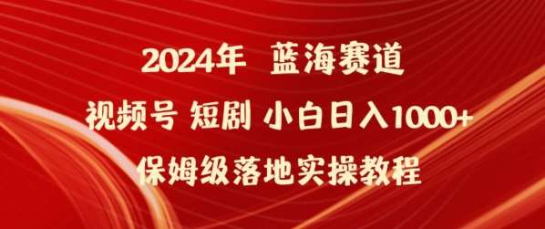 2024年视频号短剧新玩法小白日入1000+保姆级落地实操教程【揭秘】-问小徐资源库