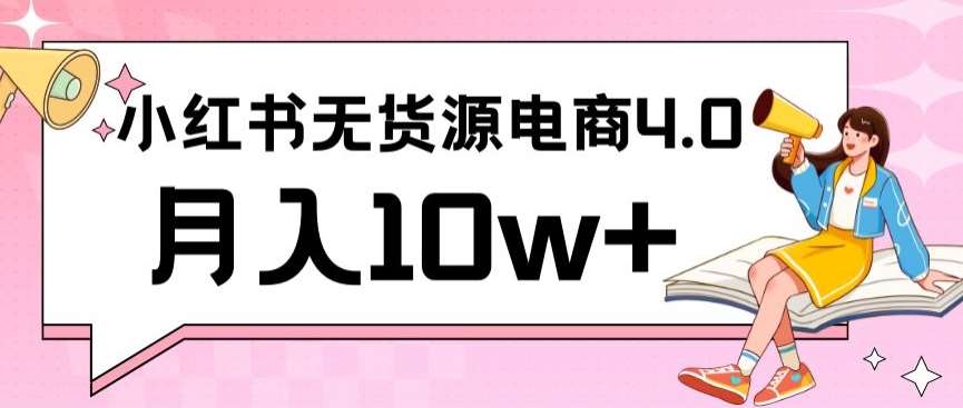 小红书新电商实战，无货源实操从0到1月入10w+联合抖音放大收益【揭秘】-问小徐资源库
