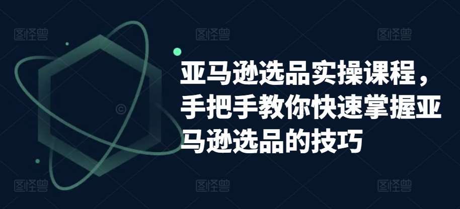 亚马逊选品实操课程，手把手教你快速掌握亚马逊选品的技巧-问小徐资源库