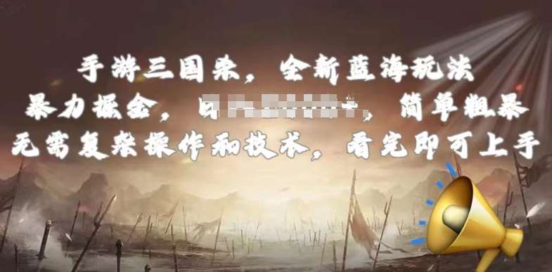 手游三国杀最新蓝海玩法，简单粗暴，无需复杂的操作和技术，看完即可上手【揭秘】-问小徐资源库