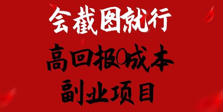 会截图就行，高回报0成本副业项目，卖离婚模板一天1.5k+【揭秘】-问小徐资源库