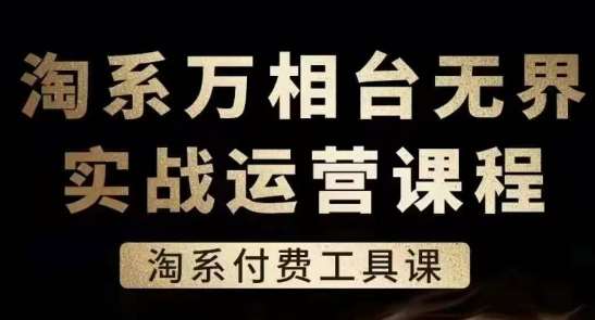 淘系万相台无界实战运营课，淘系付费工具课-问小徐资源库