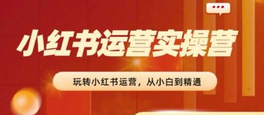 2024小红书运营实操营，​从入门到精通，完成从0~1~100-问小徐资源库