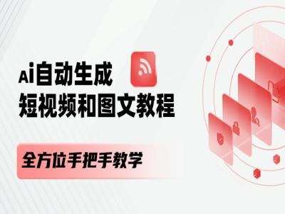 AI自动生成短视频和图文课程，全方位手把手教学-问小徐资源库