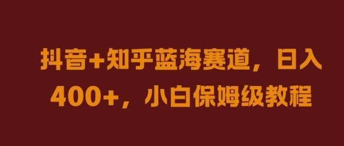 抖音+知乎蓝海赛道，日入几张，小白保姆级教程【揭秘】-问小徐资源库