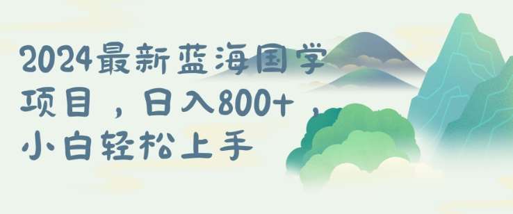 国学项目，长期蓝海可矩阵，从0-1的过程【揭秘】-问小徐资源库