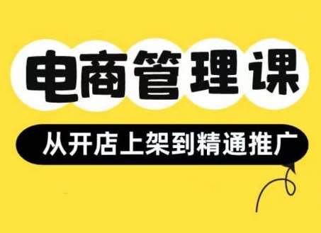 小红书&闲鱼开店从开店上架到精通推广，电商管理课-问小徐资源库