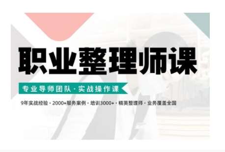 职业整理师培训(新版)，实战操作课-问小徐资源库